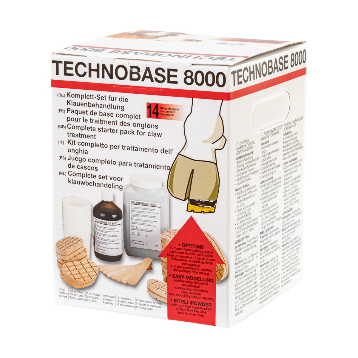 Kit de 14 tratamente podale, Technobase 8000