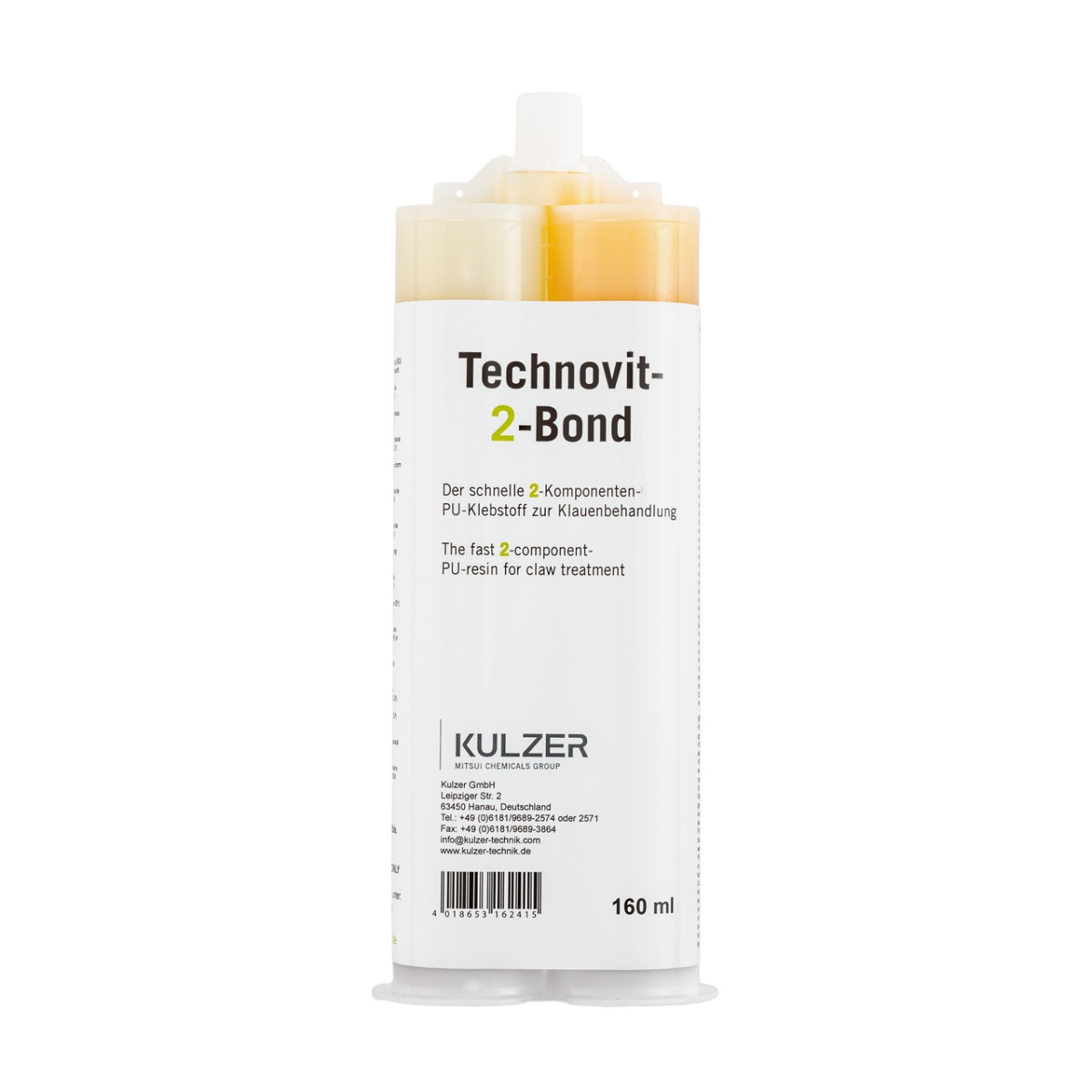 Cartuș cu adeziv din 2 componente, Technovit-2-Bond, 160 ml