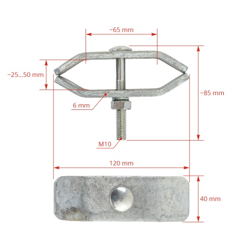 Conector pentru panouri de pășune