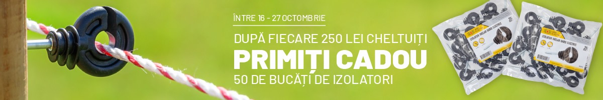 Cadou 50 izolatori pentru fiecare 250 lei